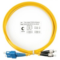 Шнур оптический duplex SC-FC 9/125 sm 2м LSZH Cabeus FOP(d)-9-SC-FC-2m