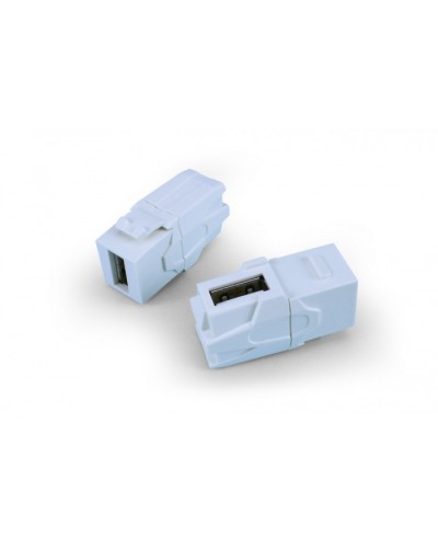 Вставка формата Keystone Jack Hyperline (KJ1-USB-VA2-WH) во Владикавказе Кроссы оптические Pintop.ru