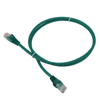 Патч-корд LANMASTER LSZH UTP кат.5e, 0.3 м, зеленый LANMASTER LAN-PC45/U5E-0.3-GN